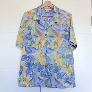Allison Daley Womenswear Botton Down Flowers Size 14